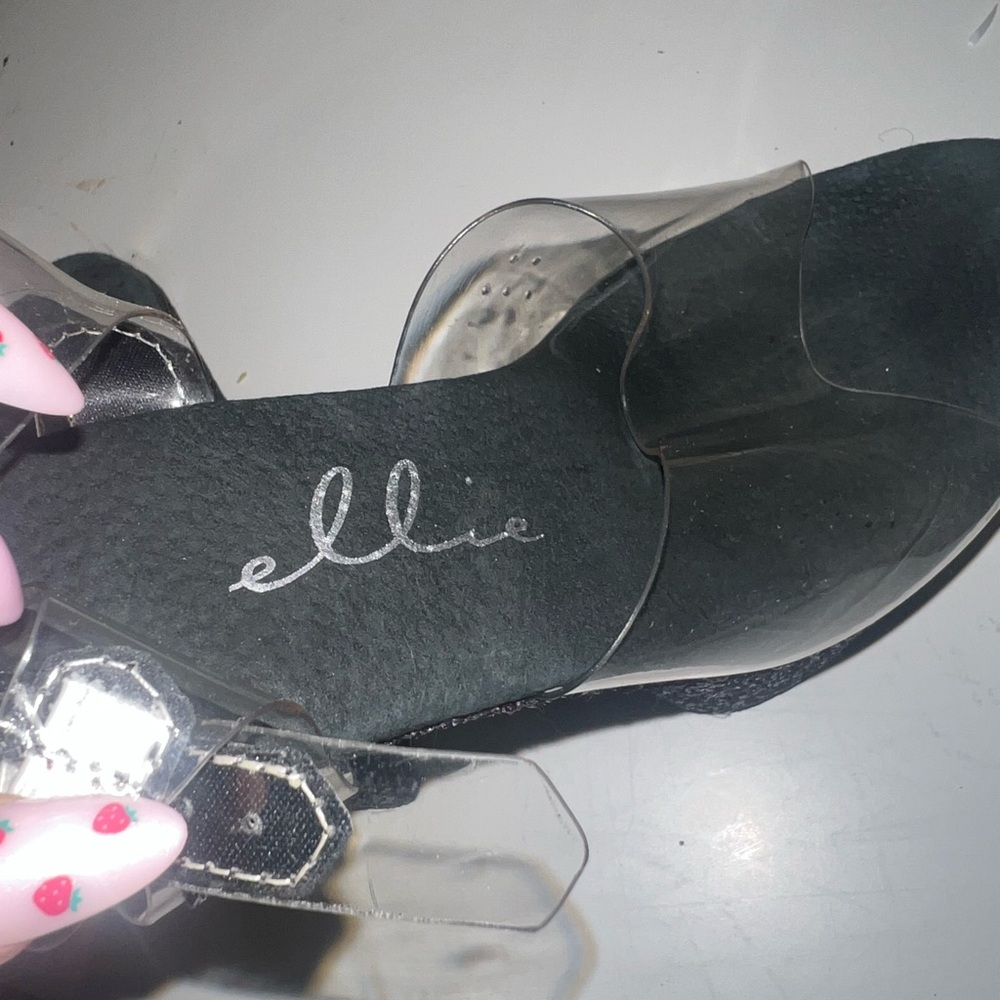 Ellie Black Sparkly platform heels - Picture 2 of 5